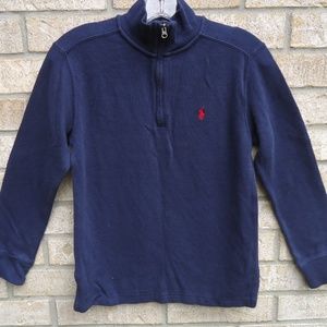 SIZE M (10-12). Polo Ralph Lauren quarter zip sweater.